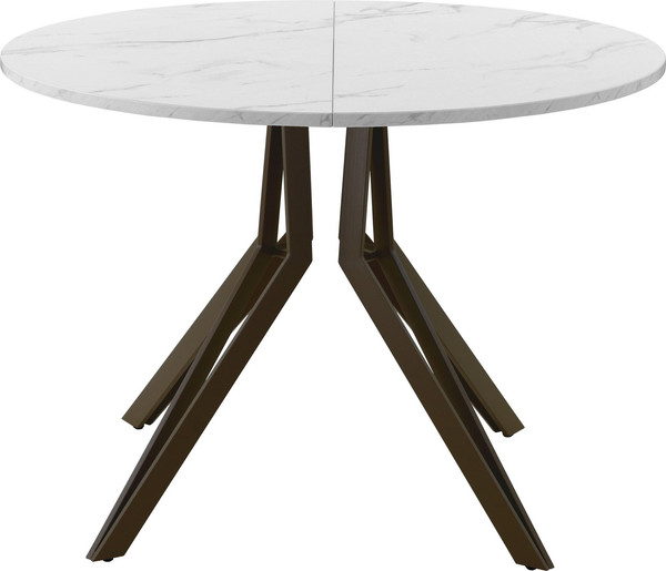 Изображение товара Обеденный стол AMC Elite / Е21(800) D1 (коричневый/мрамор кристалл)