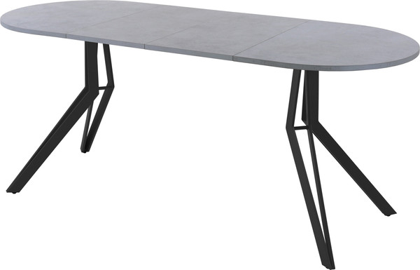 Изображение товара Обеденный стол AMC Elite / Е21(1100) D3 (черный/бетон чикаго светло-серый)