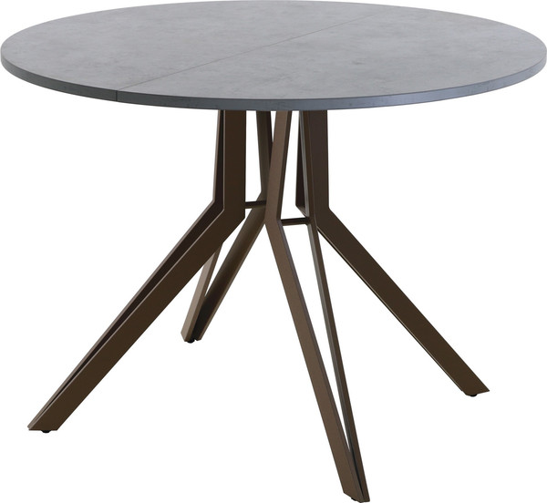 Изображение товара Обеденный стол AMC Elite / Е21(800) D1 (коричневый/бетон чикаго светло-серый)