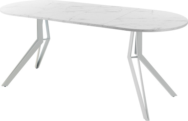 Изображение товара Обеденный стол AMC Elite / Е21(1100) D3 (серебро/мрамор кристалл)