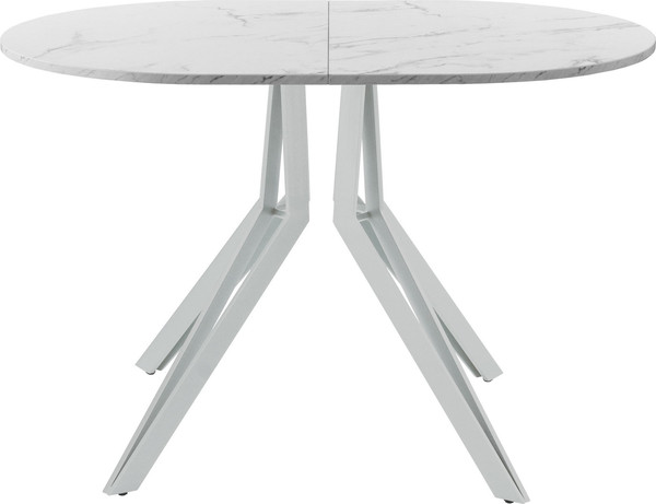 Изображение товара Обеденный стол AMC Elite / Е21(1100) D3 (серебро/мрамор кристалл)