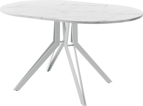 Изображение товара Обеденный стол AMC Elite / Е21(1100) D3 (серебро/мрамор кристалл)