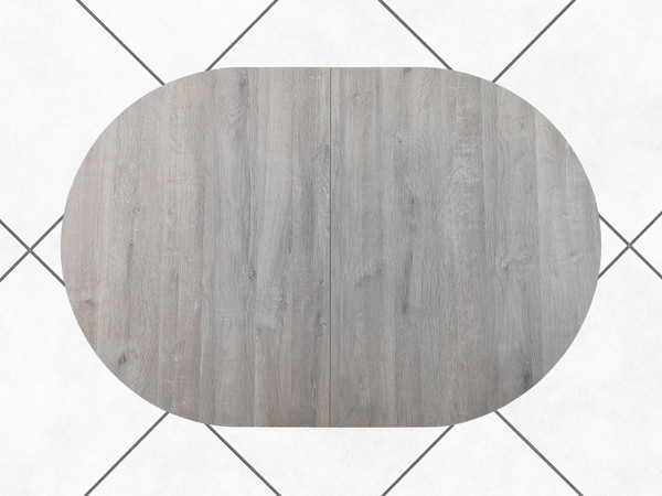 Изображение товара Обеденный стол AMC Elite / Е21(1100) D3 (серебро/дуб уайт-ривер песочно-бежевый)