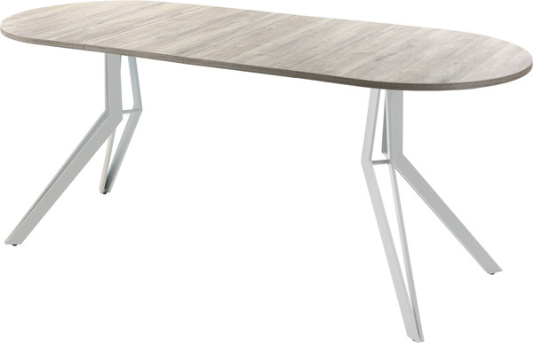 Изображение товара Обеденный стол AMC Elite / Е21(1100) D3 (серебро/дуб уайт-ривер песочно-бежевый)