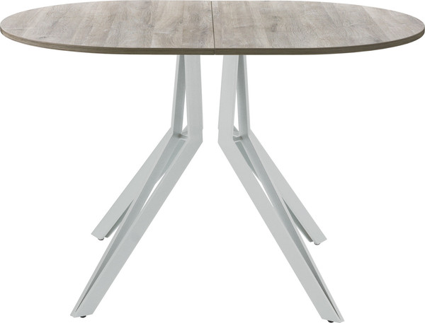 Изображение товара Обеденный стол AMC Elite / Е21(1100) D3 (серебро/дуб уайт-ривер песочно-бежевый)