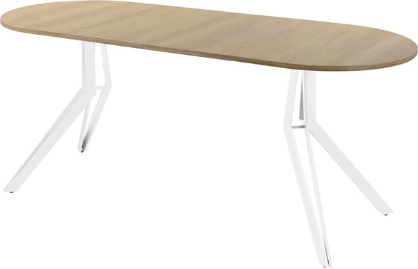 Изображение товара Обеденный стол AMC Elite / Е21(1100) D3 (белый/дуб небраска натур)