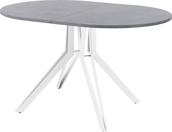 Изображение товара Обеденный стол AMC Elite / Е21(1100) D3 (белый/бетон чикаго светло-серый)