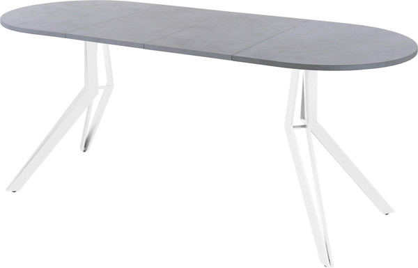 Изображение товара Обеденный стол AMC Elite / Е21(1100) D3 (белый/бетон чикаго светло-серый)