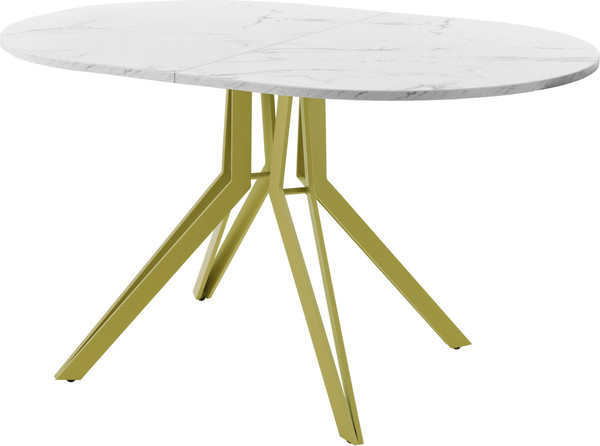Изображение товара Обеденный стол AMC Elite / Е21(1100) D3 ( золото/мрамор кристалл)
