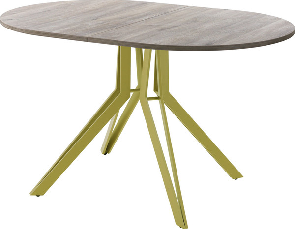 Изображение товара Обеденный стол AMC Elite / Е21(1100) D3 (золото/дуб уайт-ривер песочно-бежевый)