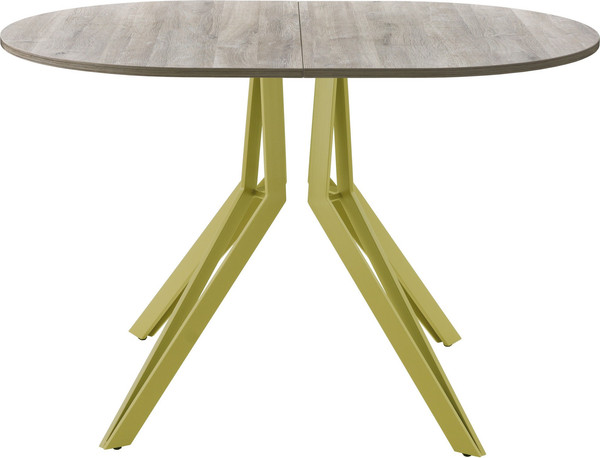 Изображение товара Обеденный стол AMC Elite / Е21(1100) D3 (золото/дуб уайт-ривер песочно-бежевый)