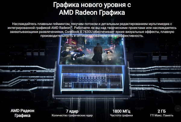 Изображение товара Ноутбук Chuwi CoreBook X (CWI570-R5743016G512-MS)