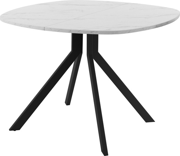 Изображение товара Обеденный стол AMC Elite / Е18(900) D7 (черный/мрамор кристалл)