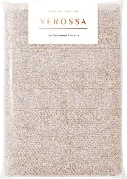 Изображение товара Полотенце Verossa Milano 70x140 / Т607/0202V 08 (светло-бежевый)