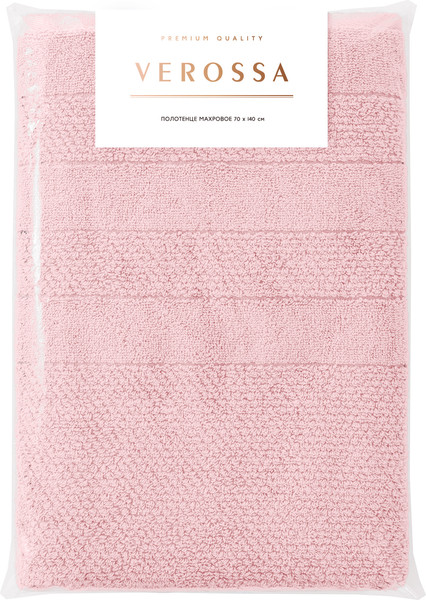 Изображение товара Полотенце Verossa Milano 70x140 / Т607/0518V 08 (чайная роза)