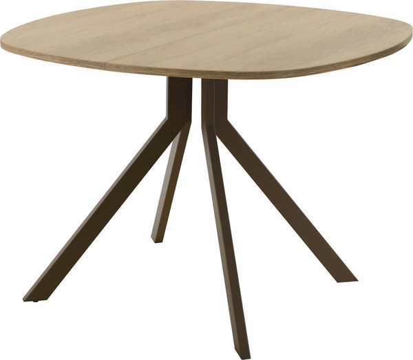 Изображение товара Обеденный стол AMC Elite / Е18(900) D7 (коричневый/дуб небраска натур)