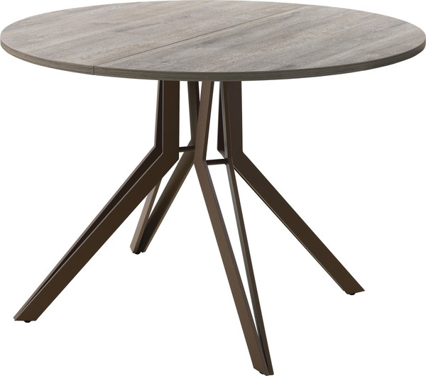 Изображение товара Обеденный стол AMC Elite / Е21(800) D1 (коричневый/дуб уайт-ривер песочно-бежевый)