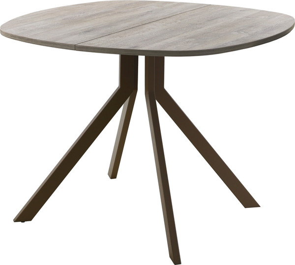 Изображение товара Обеденный стол AMC Elite / Е18(900) D7 (коричневый/дуб уайт-ривер песочно-бежевый)