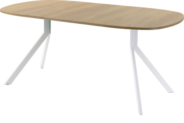 Изображение товара Обеденный стол AMC Elite / Е18(900) D7 (белый/дуб небраска натур)