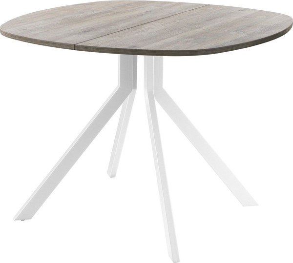 Изображение товара Обеденный стол AMC Elite / Е18(900) D7 (белый/дуб уайт-ривер песочно-бежевый)