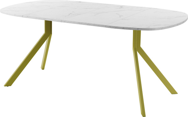 Изображение товара Обеденный стол AMC Elite / Е18(900) D7 (золото/мрамор кристалл)