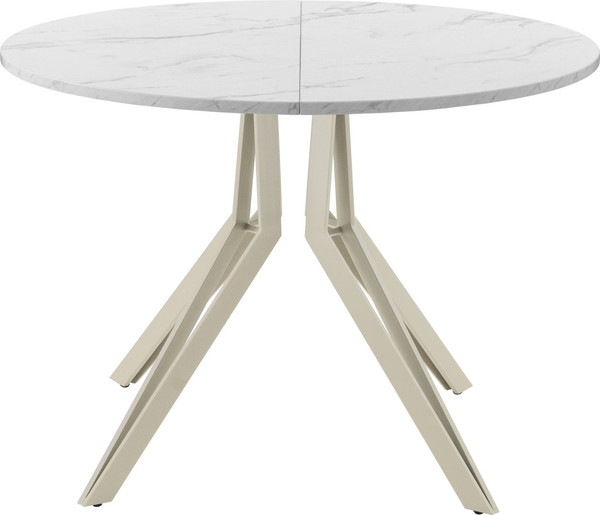 Изображение товара Обеденный стол AMC Elite / Е21(800) D1 (бежевый/мрамор кристалл)