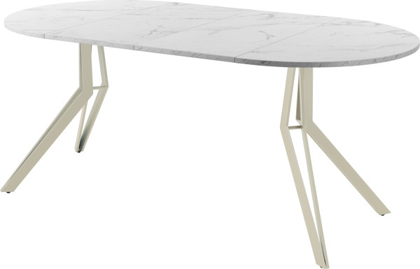 Изображение товара Обеденный стол AMC Elite / Е21(800) D1 (бежевый/мрамор кристалл)