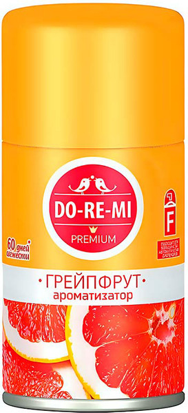 Изображение товара Сменный блок для освежителя воздуха DoReMi Premium. Грейпфрут фреш 02.03.058.24 (250мл)