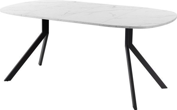 Изображение товара Обеденный стол AMC Elite / Е18(800) D7 (черный/мрамор кристалл)