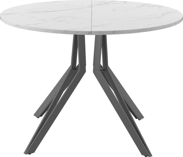 Изображение товара Обеденный стол AMC Elite / Е21(800) D1 (графит/мрамор кристалл)