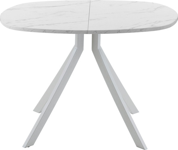 Изображение товара Обеденный стол AMC Elite / Е18(800) D7 (серебро/мрамор кристалл)