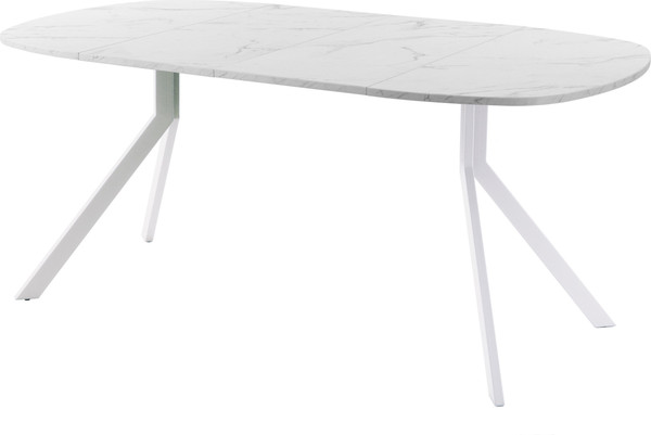 Изображение товара Обеденный стол AMC Elite / Е18(800) D7 (белый/мрамор кристалл)