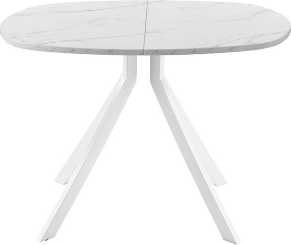Изображение товара Обеденный стол AMC Elite / Е18(800) D7 (белый/мрамор кристалл)