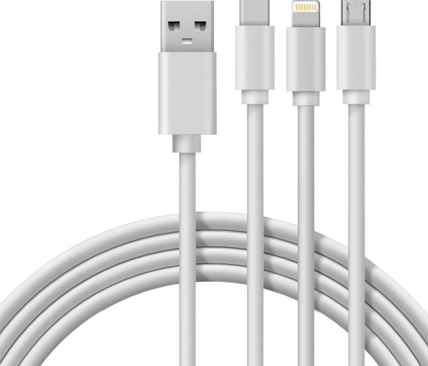 Изображение товара Кабель Rexant 3в1 Type-С Lightning Micro USB / 18-1127 (1м)