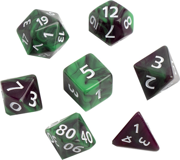 Изображение товара Набор кубиков для настольной игры Время игры Дайсы для ДнД / 9889095 (7шт)