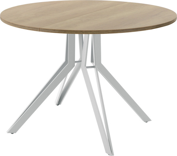 Изображение товара Обеденный стол AMC Elite / Е21(800) D1 (серебро/дуб небраска натур)