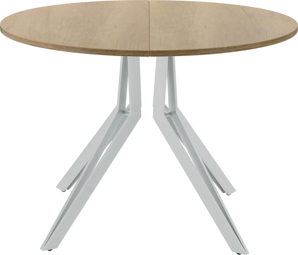Изображение товара Обеденный стол AMC Elite / Е21(800) D1 (серебро/дуб небраска натур)