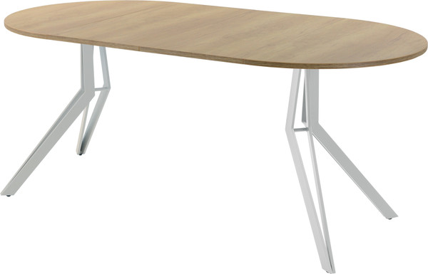 Изображение товара Обеденный стол AMC Elite / Е21(800) D1 (серебро/дуб небраска натур)