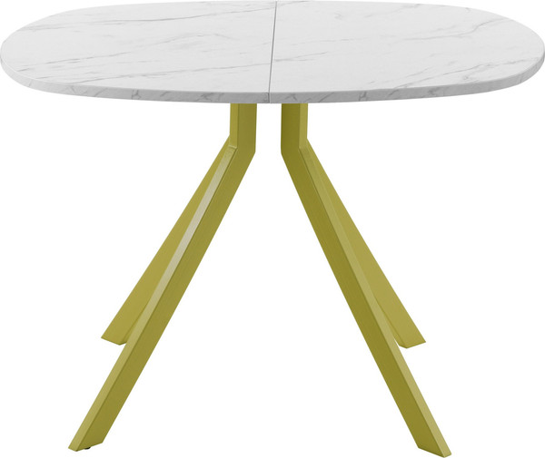 Изображение товара Обеденный стол AMC Elite / Е18(800) D7 (золото/мрамор кристалл)