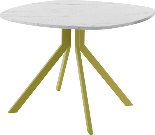 Изображение товара Обеденный стол AMC Elite / Е18(800) D7 (золото/мрамор кристалл)