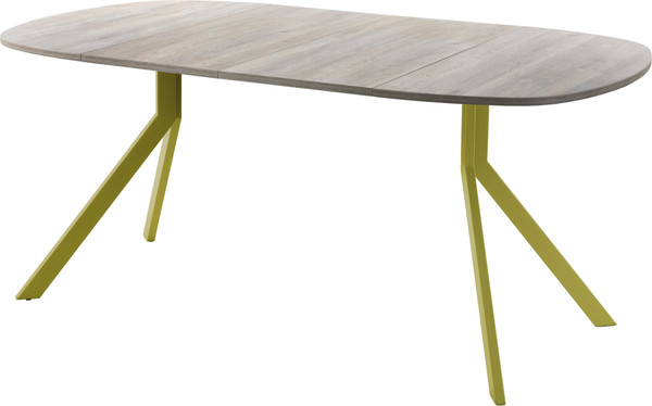 Изображение товара Обеденный стол AMC Elite / Е18(800) D7 (золото/дуб уайт-ривер песочно-бежевый)