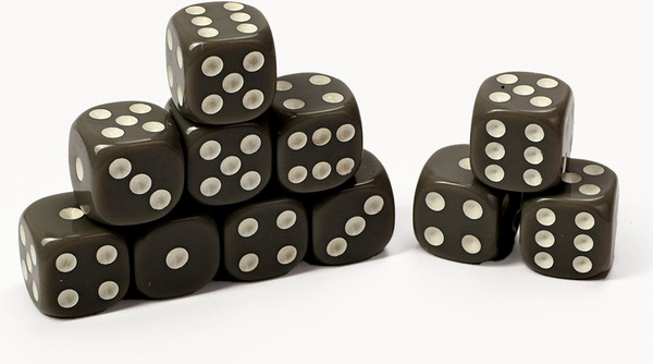 Изображение товара Набор кубиков для настольной игры Sima-Land 10613128 (50шт, серый)