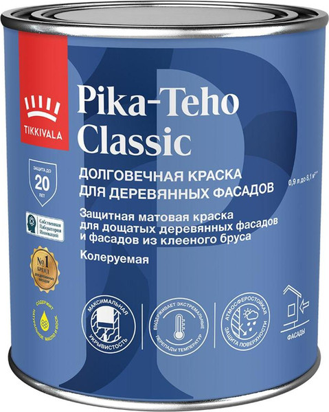 Изображение товара Краска Tikkivala Pika-Teho Classic A (900мл, матовый)