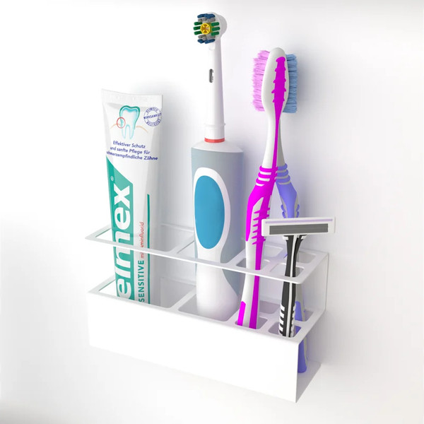 Изображение товара Держатель для зубной пасты и щетки Rexant 38-0704 (белый)