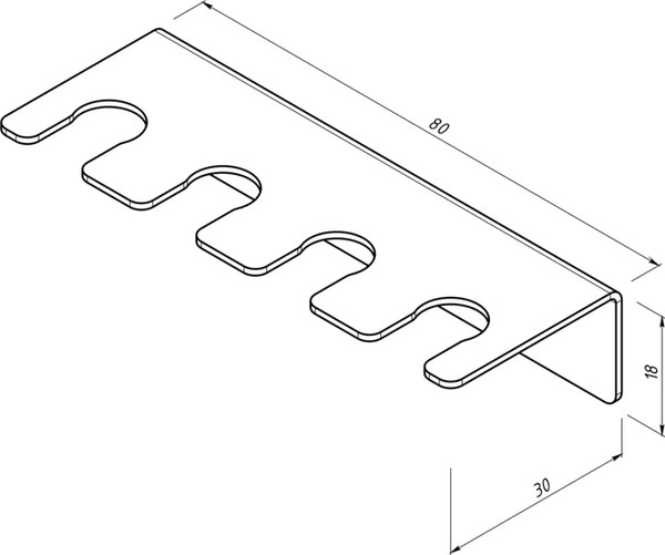 Изображение товара Держатель для зубной щетки Rexant 38-0696 (белый)