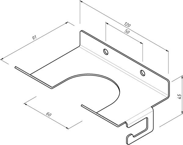 Изображение товара Держатель для фена Rexant 38-0705 (черный)