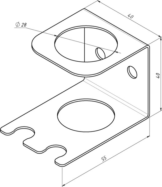 Изображение товара Держатель для электрической зубной щетки Rexant 38-0715 (черный)