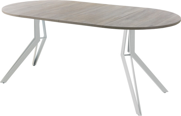 Изображение товара Обеденный стол AMC Elite / Е21(800) D1 (серебро/дуб уайт-ривер песочно-бежевый)