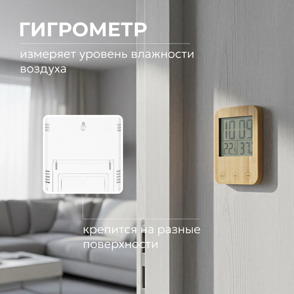 Изображение товара Метеостанция цифровая BrightSight 218 Wood