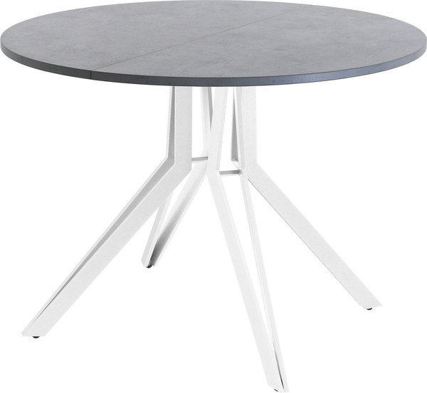 Изображение товара Обеденный стол AMC Elite / Е21(800) D1 (белый/бетон чикаго светло-серый)